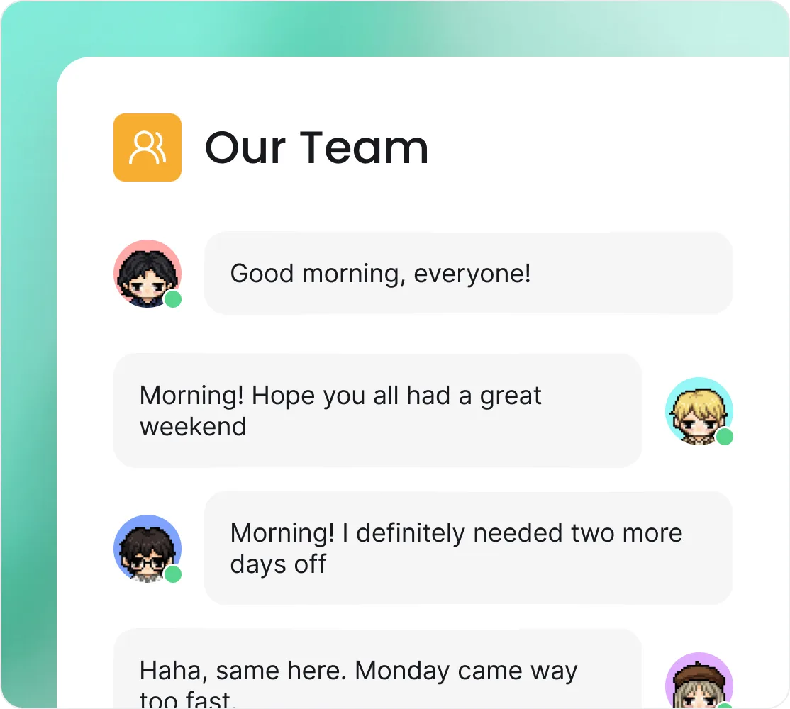 Group chat preview